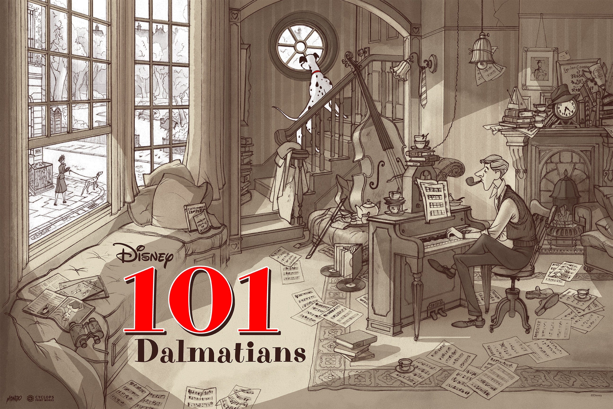 Mondo X Cyclops Print Works Print #04: 101 Dalmations