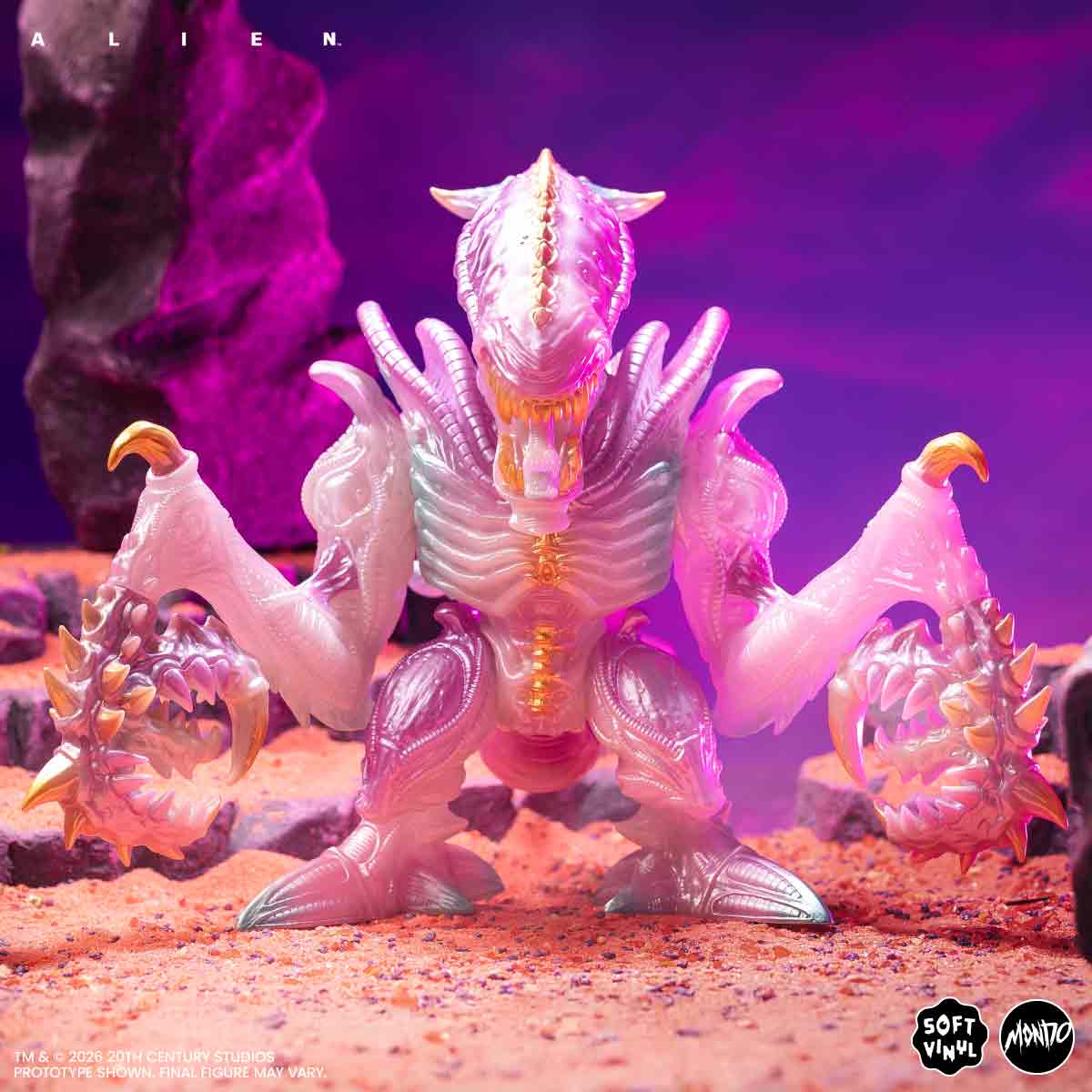Aliens - Mantis Alien Soft Vinyl Figure - Cherry Blossom Glow in the Dark Variant - Image 7