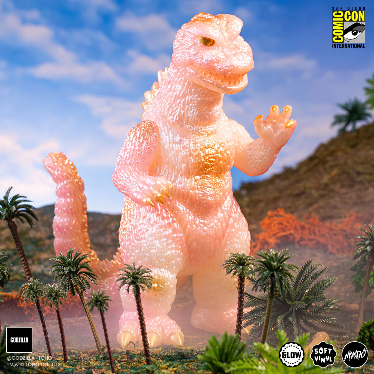 All Monsters Attack Soft Vinyl Figure Set - Cherry Blossom Glow in the Dark Variant - Image 10