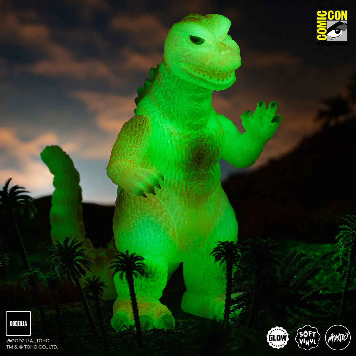 All Monsters Attack Soft Vinyl Figure Set - Cherry Blossom Glow in the Dark Variant - Image 11