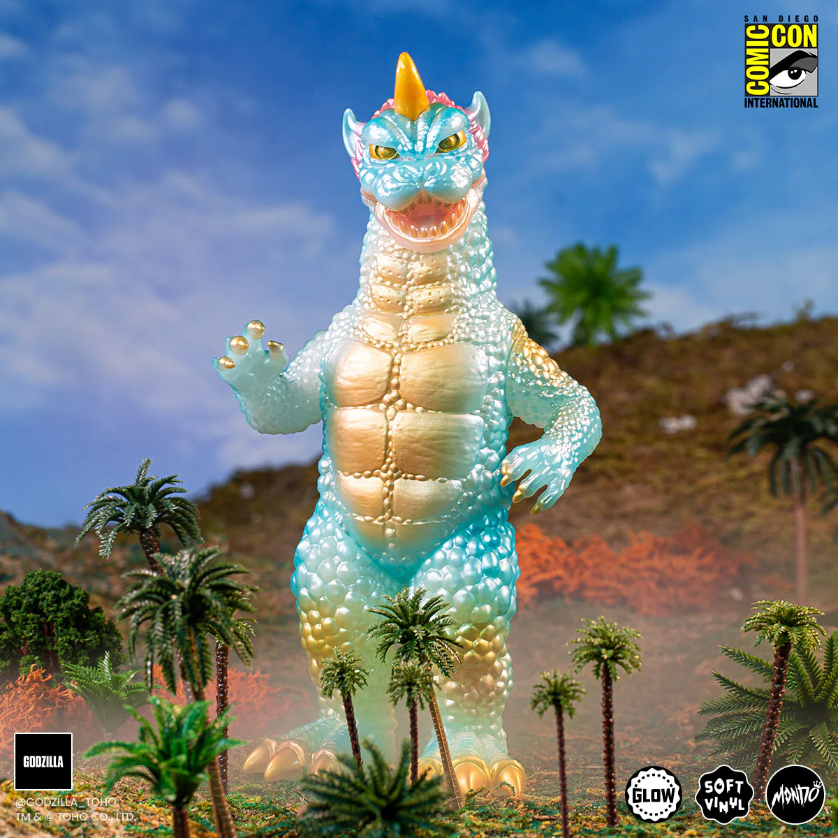 All Monsters Attack Soft Vinyl Figure Set - Cherry Blossom Glow in the Dark Variant - Image 12