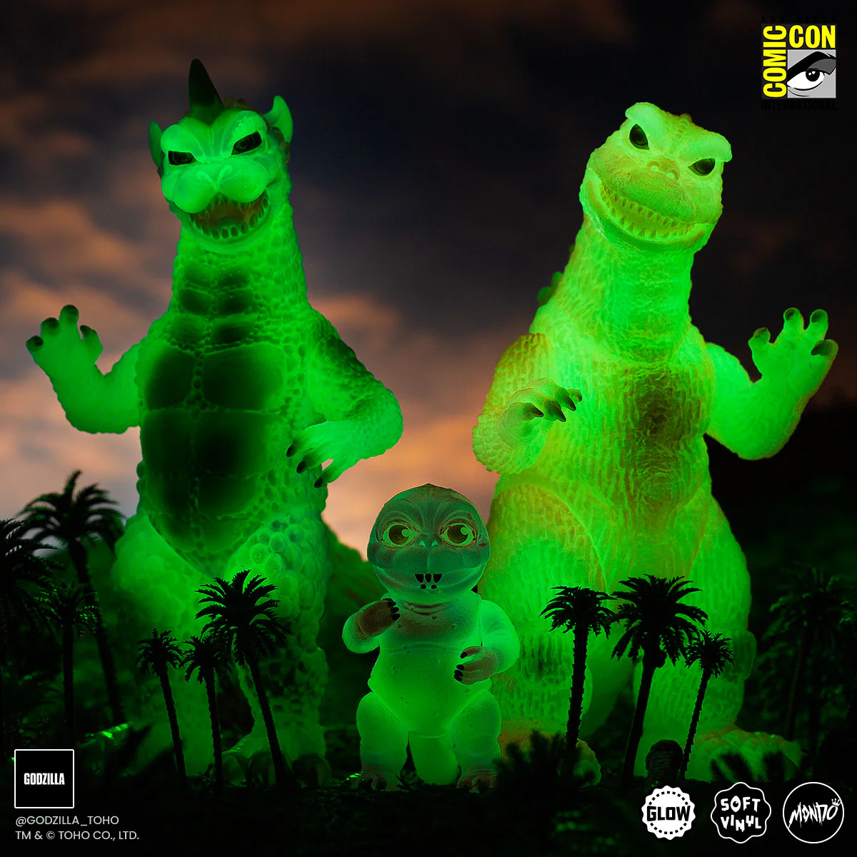 All Monsters Attack Soft Vinyl Figure Set - Cherry Blossom Glow in the Dark Variant - Image 15