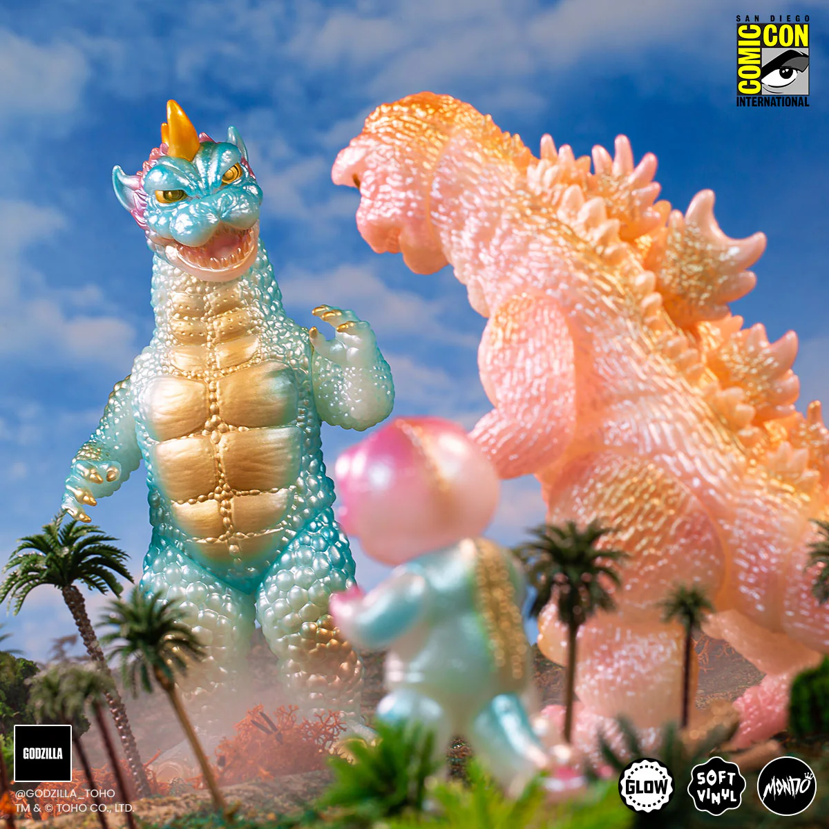 All Monsters Attack Soft Vinyl Figure Set - Cherry Blossom Glow in the Dark Variant - Image 16
