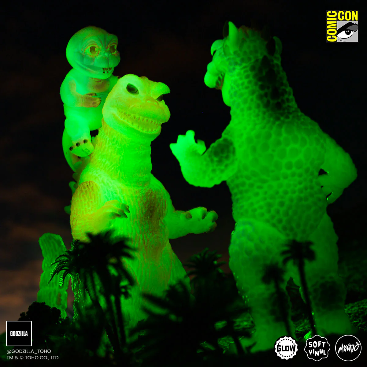 All Monsters Attack Soft Vinyl Figure Set - Cherry Blossom Glow in the Dark Variant - Image 17