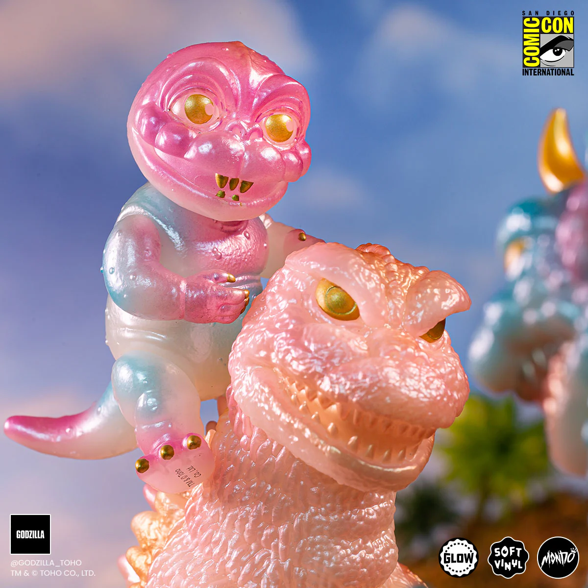 All Monsters Attack Soft Vinyl Figure Set - Cherry Blossom Glow in the Dark Variant - Image 18