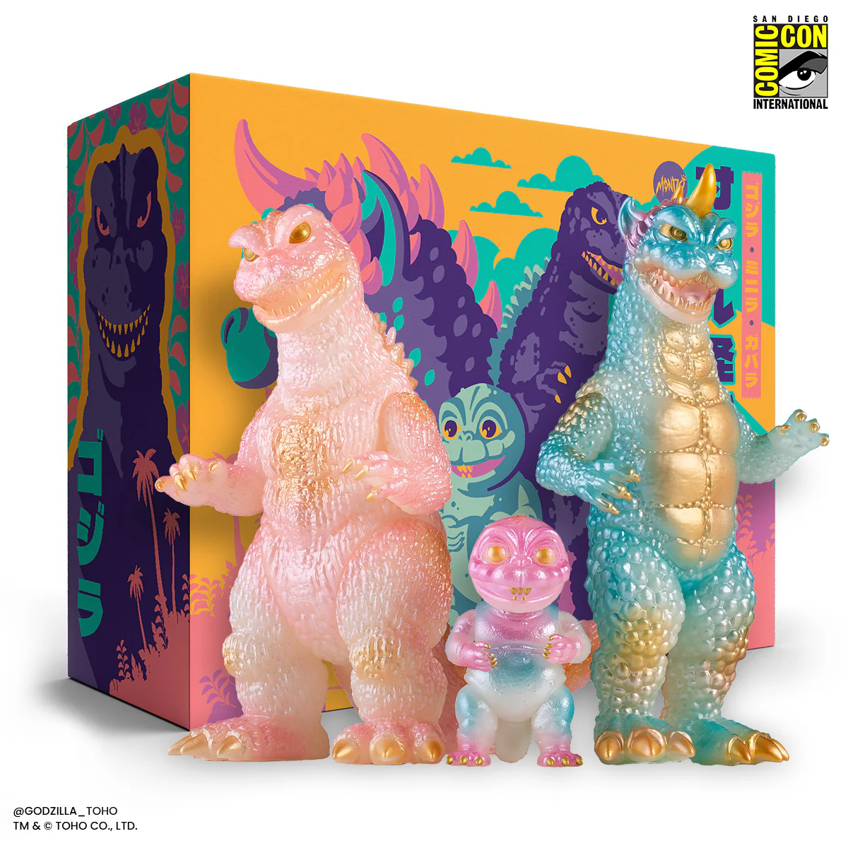 All Monsters Attack Soft Vinyl Figure Set - Cherry Blossom Glow in the Dark Variant - Image 36