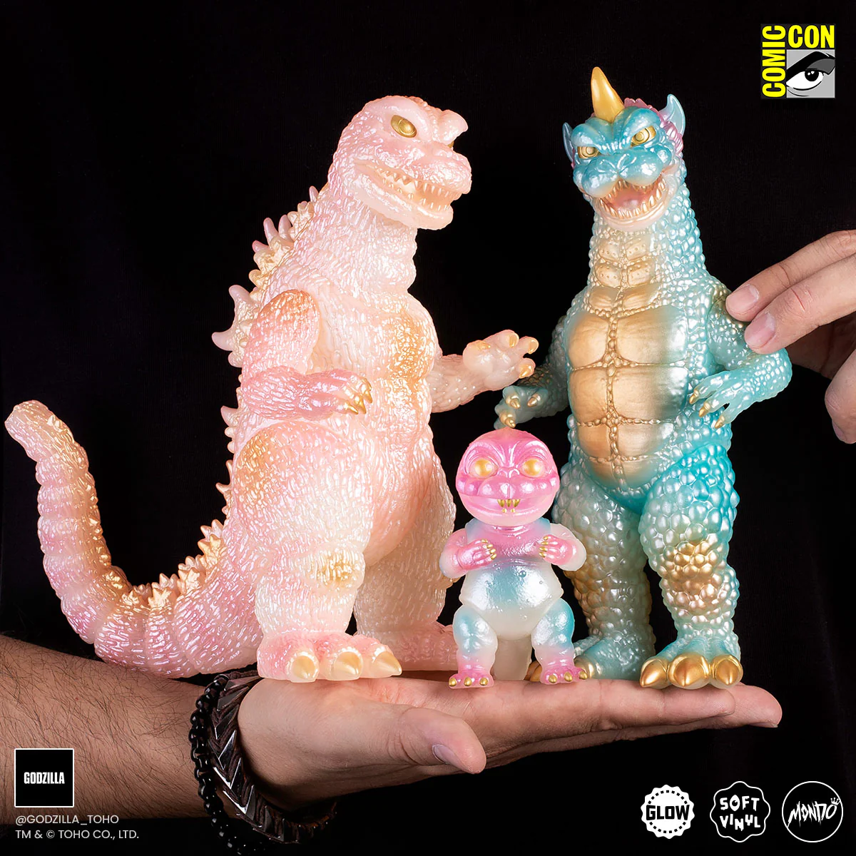 All Monsters Attack Soft Vinyl Figure Set - Cherry Blossom Glow in the Dark Variant - Image 6