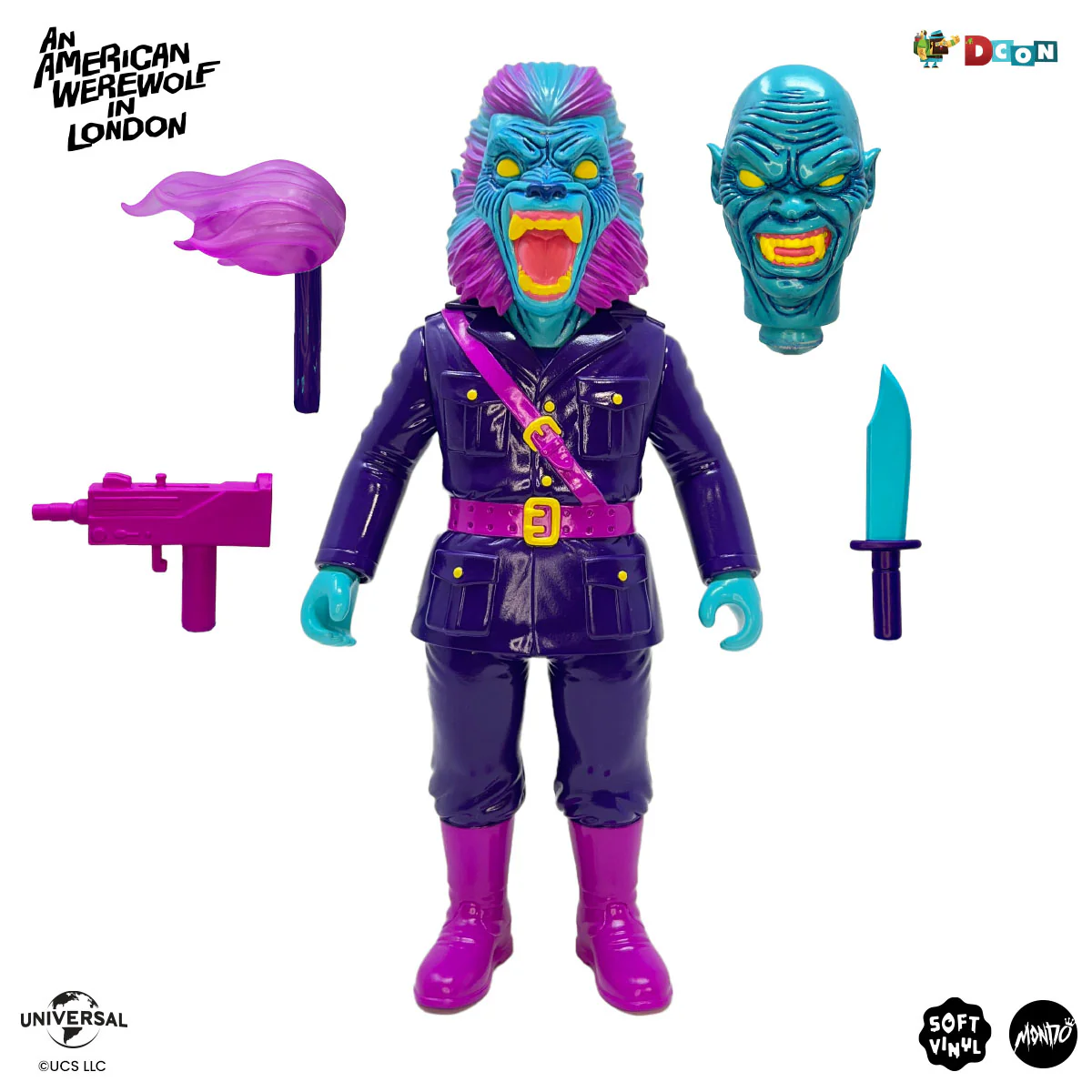 An American Werewolf in London - Nightmare Demon Deluxe Werewolf Soft Vinyl Figure - Retro Gamer Variant (Designer Con Exclusive) - Image 2