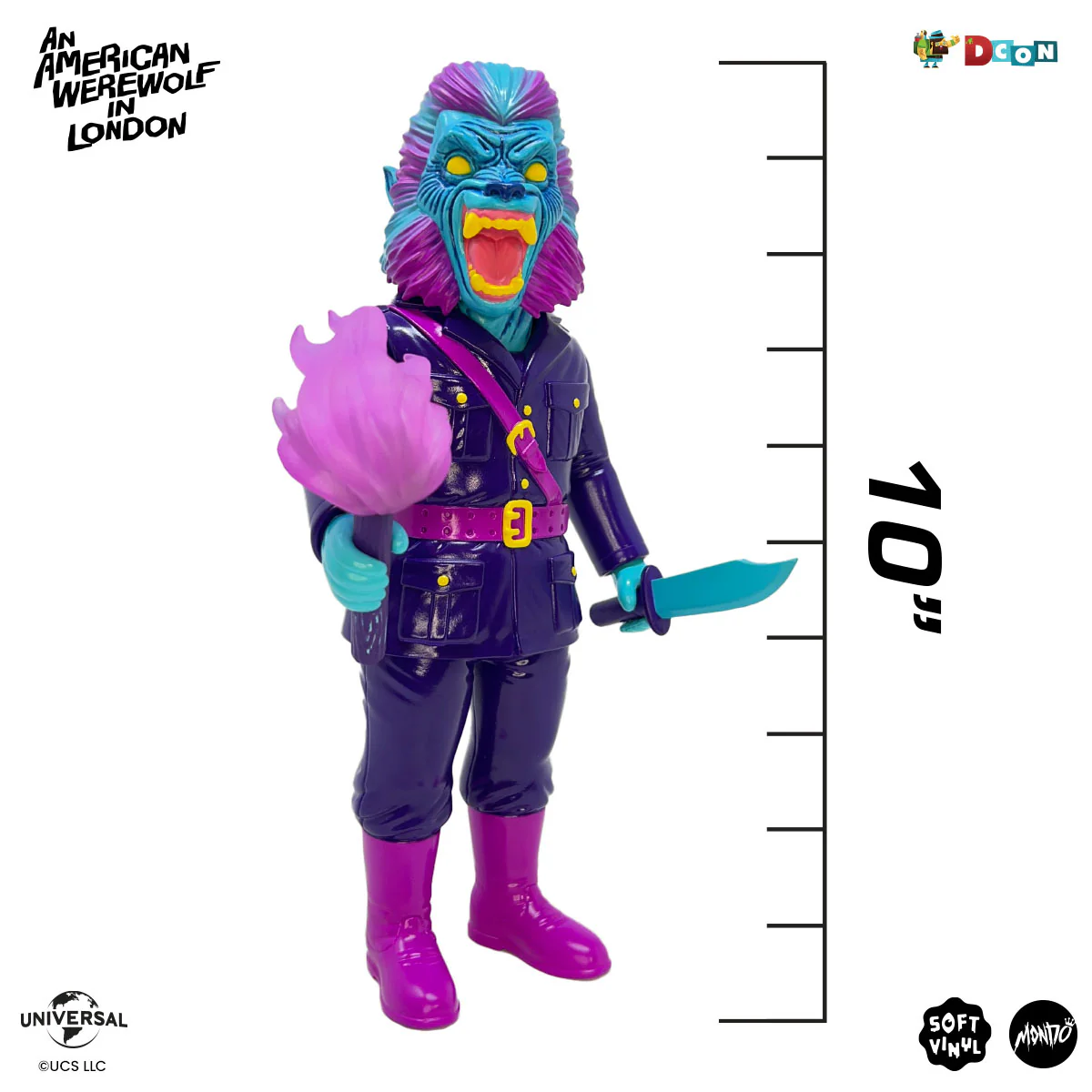 An American Werewolf in London - Nightmare Demon Deluxe Werewolf Soft Vinyl Figure - Retro Gamer Variant (Designer Con Exclusive) - Image 4