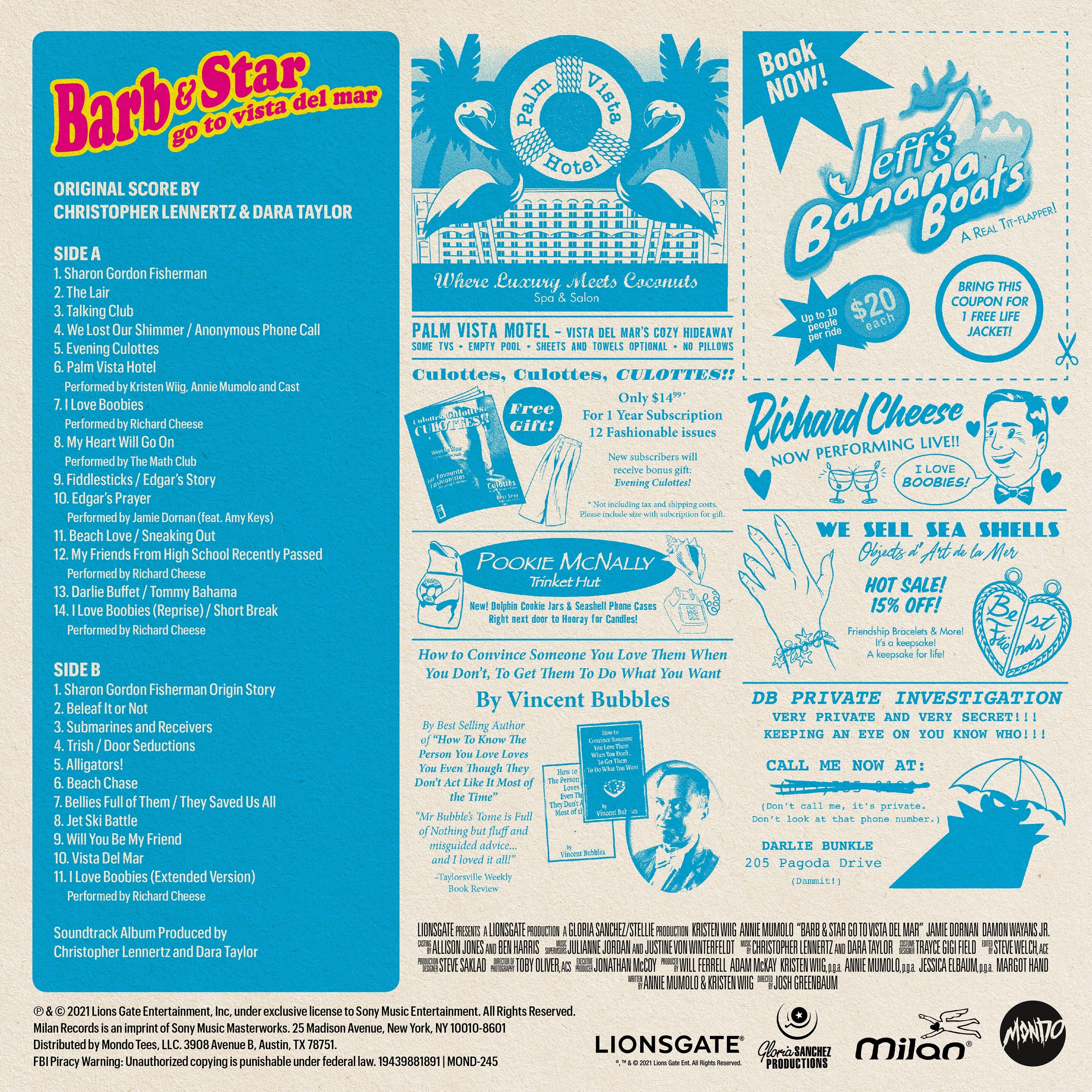 Barb and Star Go to Vista Del Mar  - Original Motion Picture Soundtrack LP - Image 3
