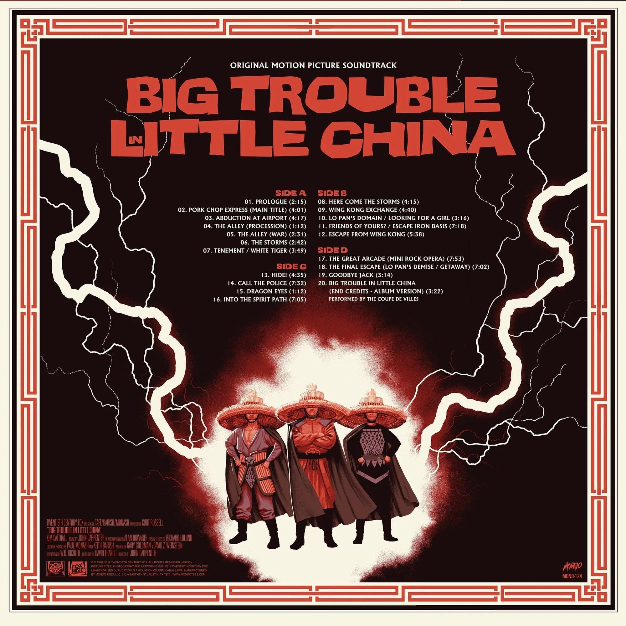 Big Trouble In Little China – Original Motion Picture Soundtrack 2XLP - Image 3