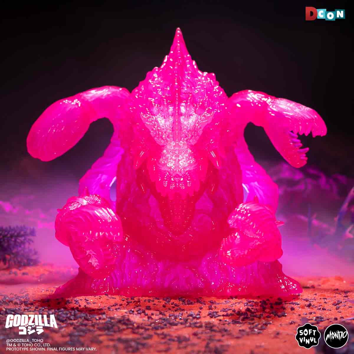 Biollante Soft Vinyl - Clear Pink Variant - Image 10