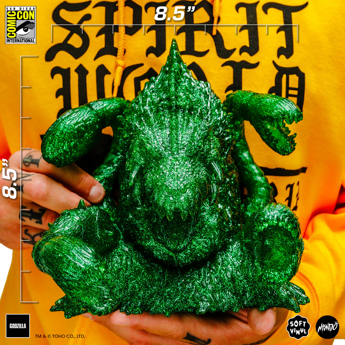 Biollante Soft Vinyl - Green Glitter Variant - Image 3