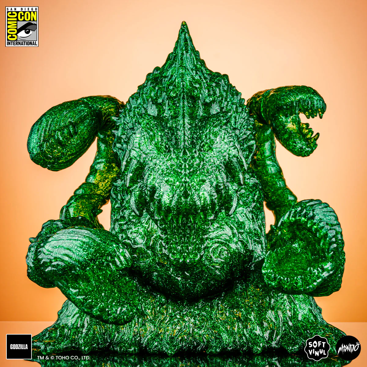 Biollante Soft Vinyl - Green Glitter Variant - Image 4