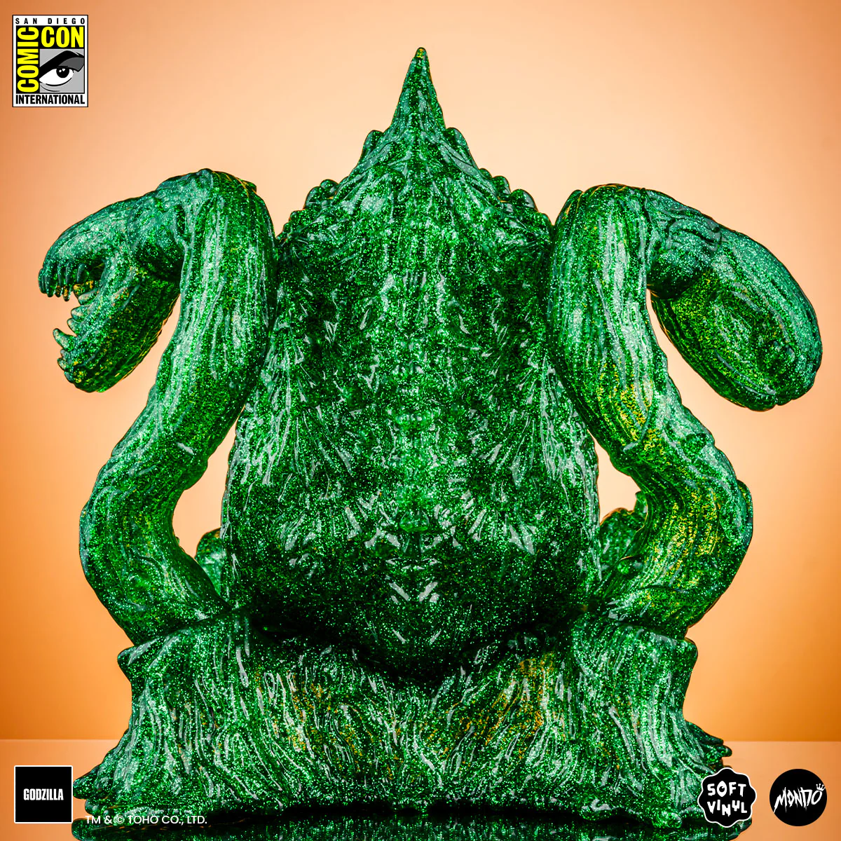 Biollante Soft Vinyl - Green Glitter Variant - Image 5