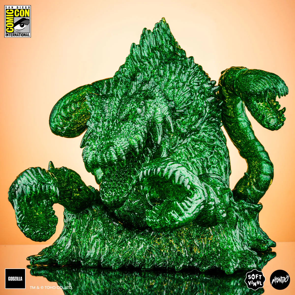 Biollante Soft Vinyl - Green Glitter Variant - Image 6