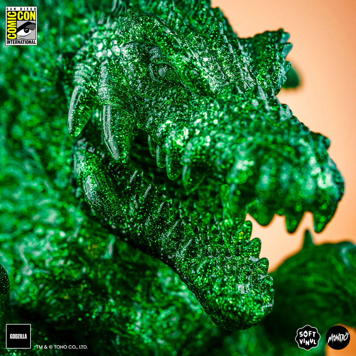 Biollante Soft Vinyl - Green Glitter Variant - Image 8