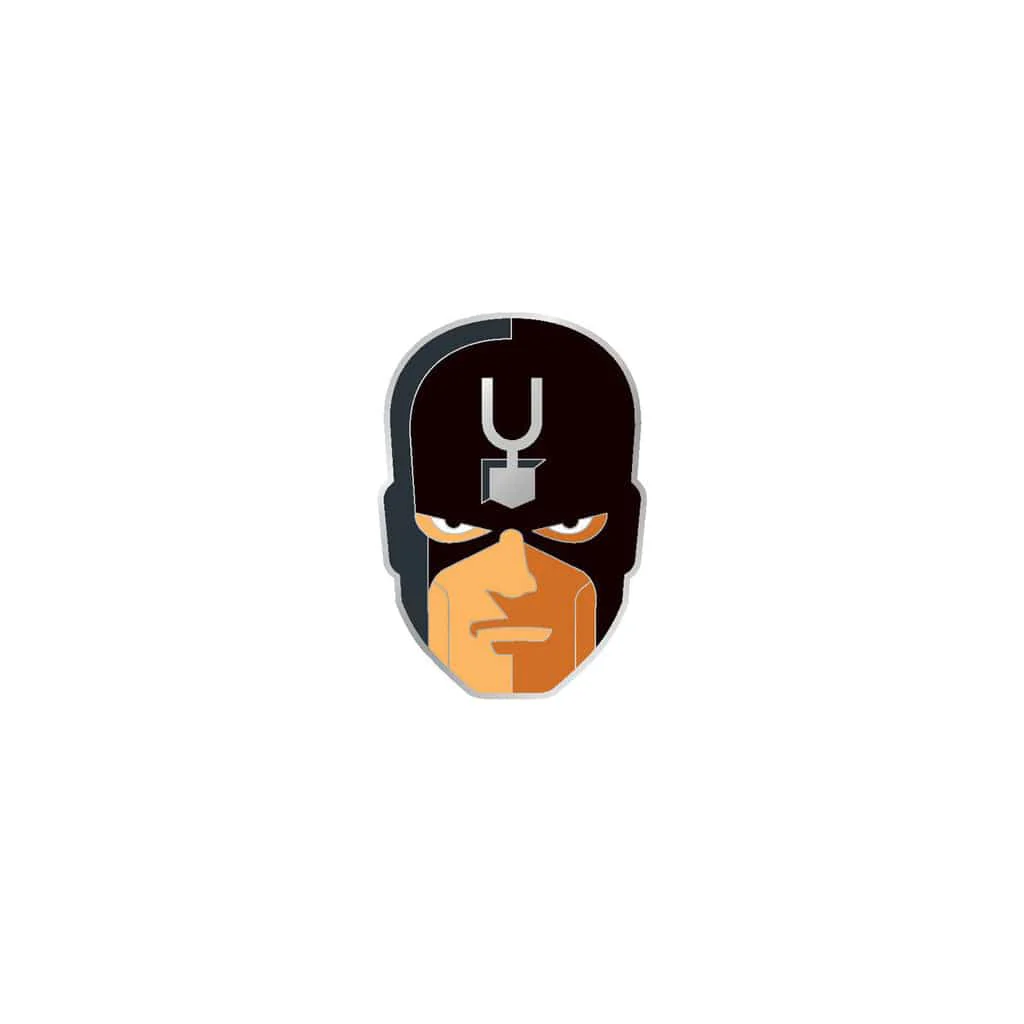Black Bolt Enamel Pin - Image 2