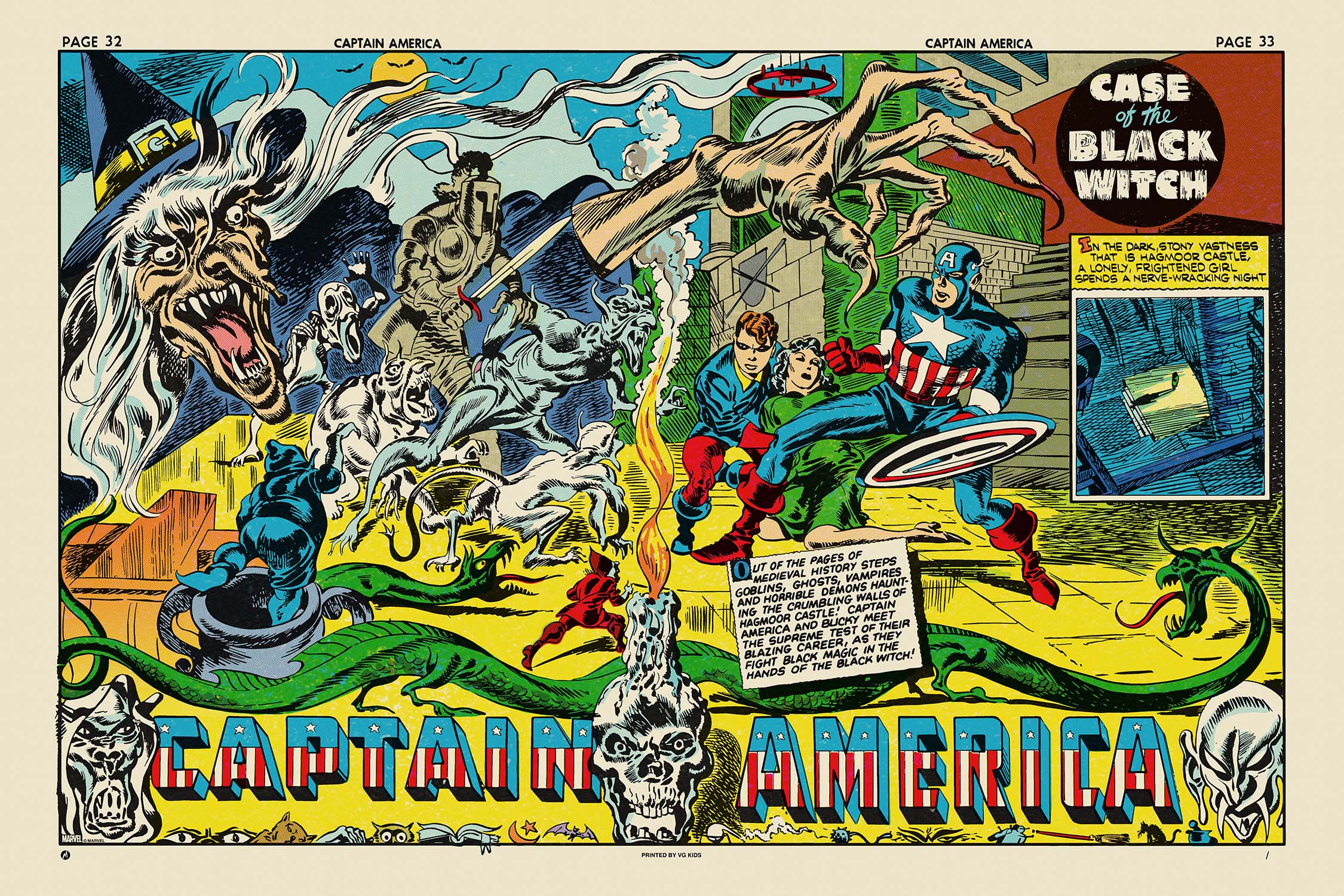 Captain America #8: "Case of the Black Witch" Poster