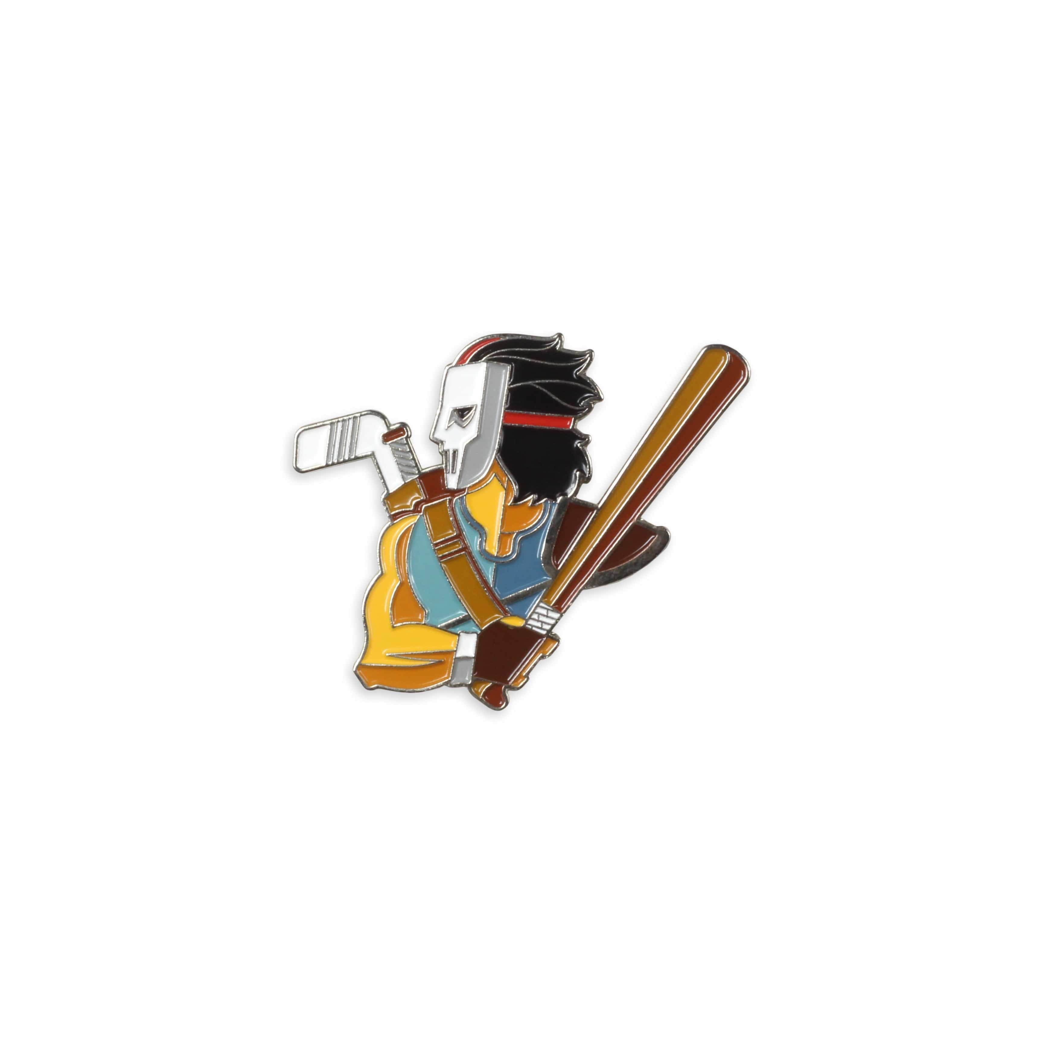 TMNT – Casey Jones Enamel Pin - Image 2