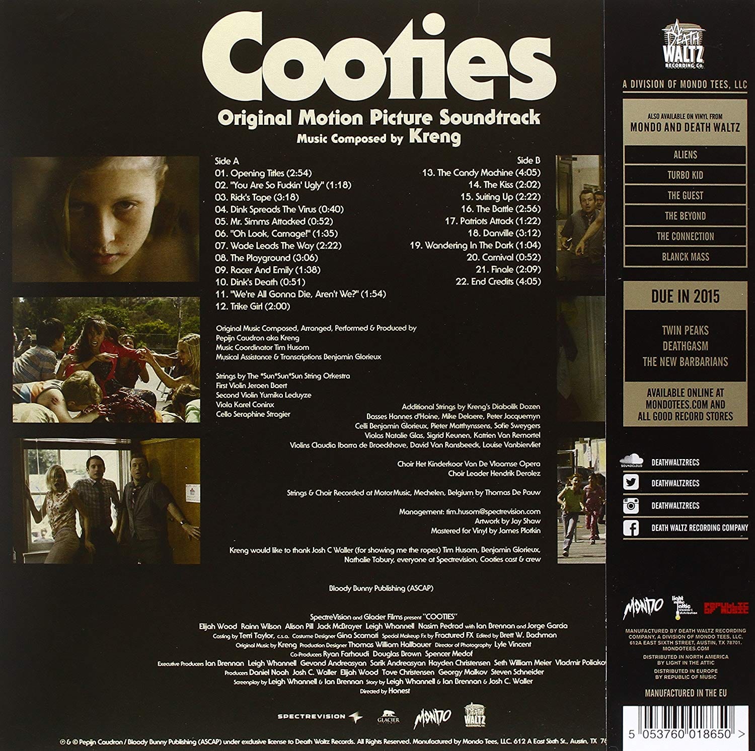Cooties – Original Motion Picture Soundtrack LP - Image 2