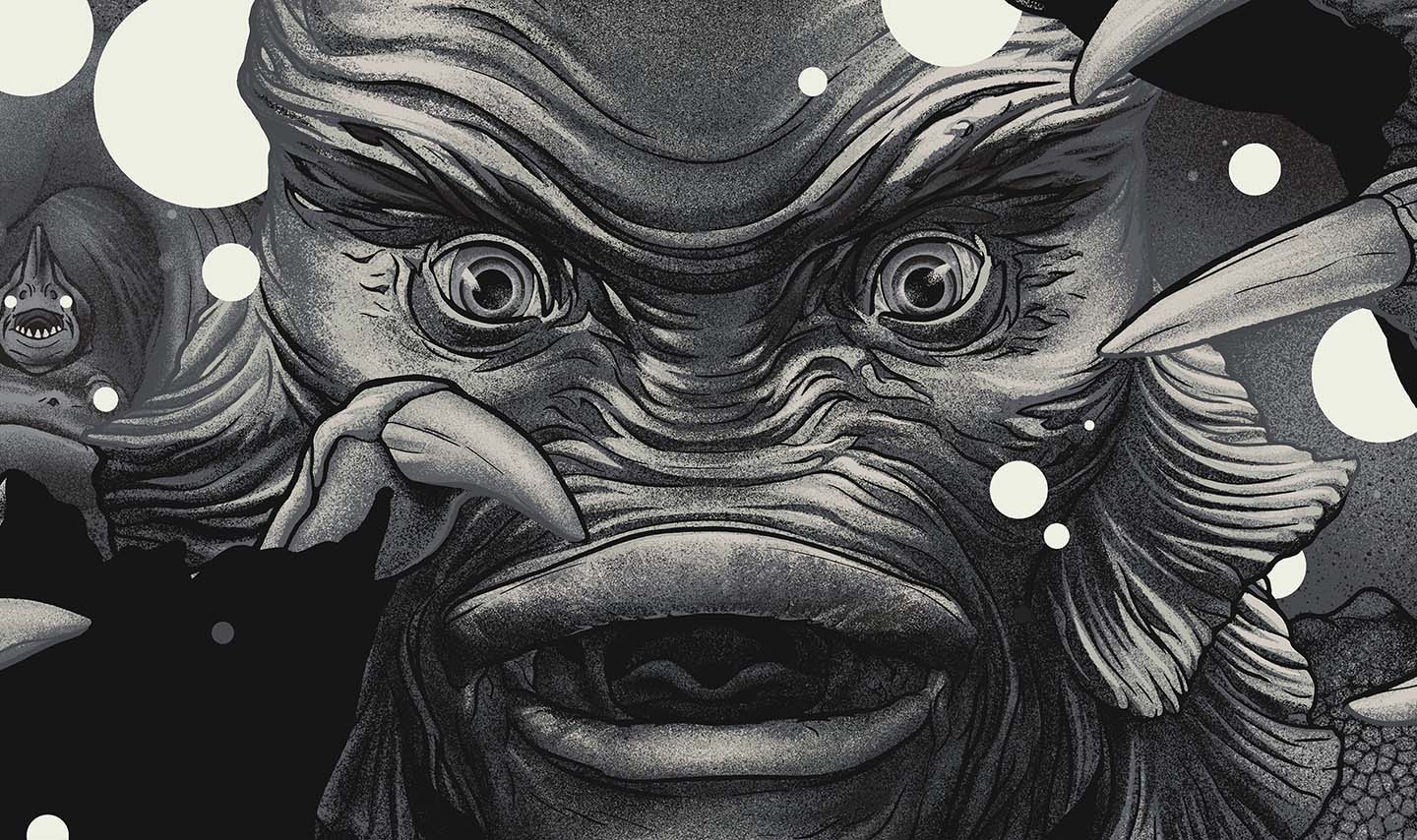 Creature From The Black Lagoon Silver Screen Variant Poster - Image 2