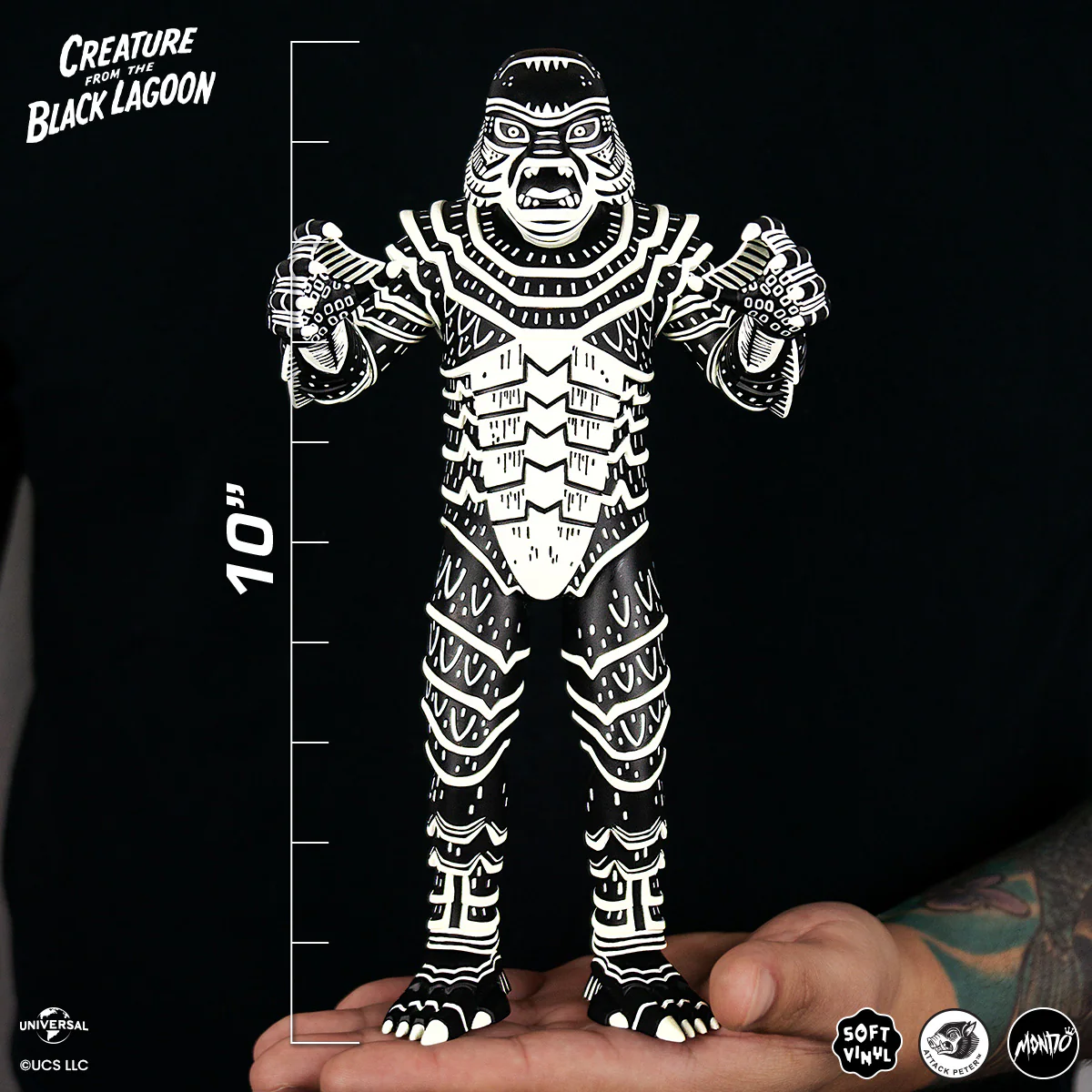Creature From The Black Lagoon - Vinyl Designer Figure by Attack Peter - Linocut Variant - Image 3