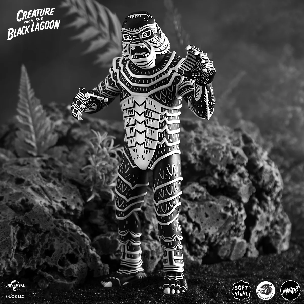Creature From The Black Lagoon - Vinyl Designer Figure by Attack Peter - Linocut Variant - Image 4