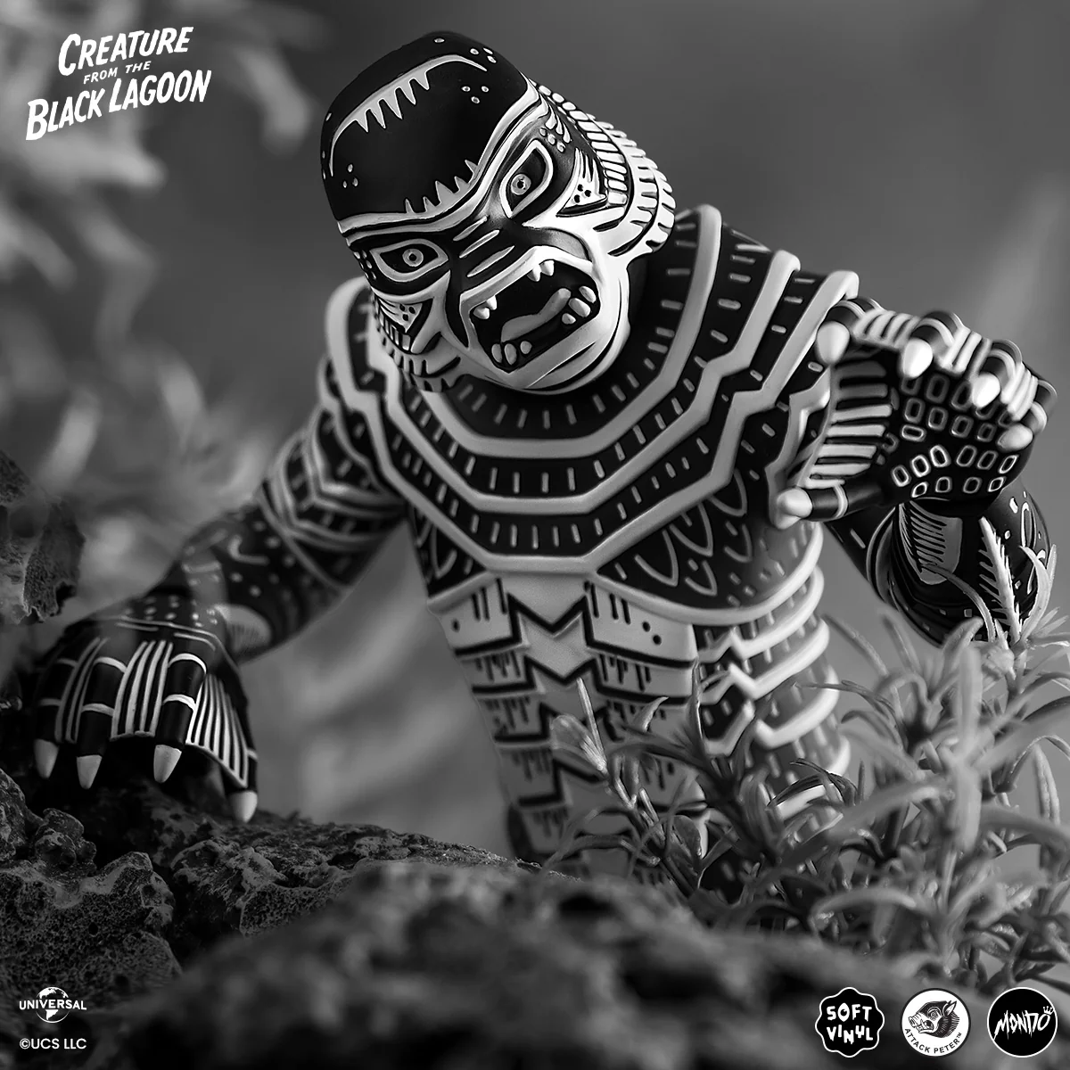 Creature From The Black Lagoon - Vinyl Designer Figure by Attack Peter - Linocut Variant - Image 5