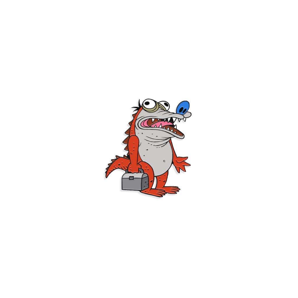 CrocoStimpy Enamel Pin - Image 2