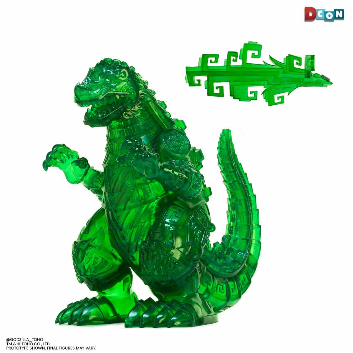 Godzilla - Vinyl Designer Figure by Urban Aztec - Jade Variant - Image 11