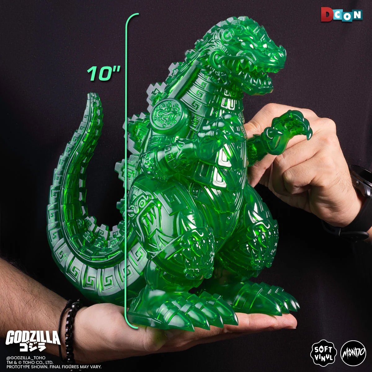 Godzilla - Vinyl Designer Figure by Urban Aztec - Jade Variant - Image 3