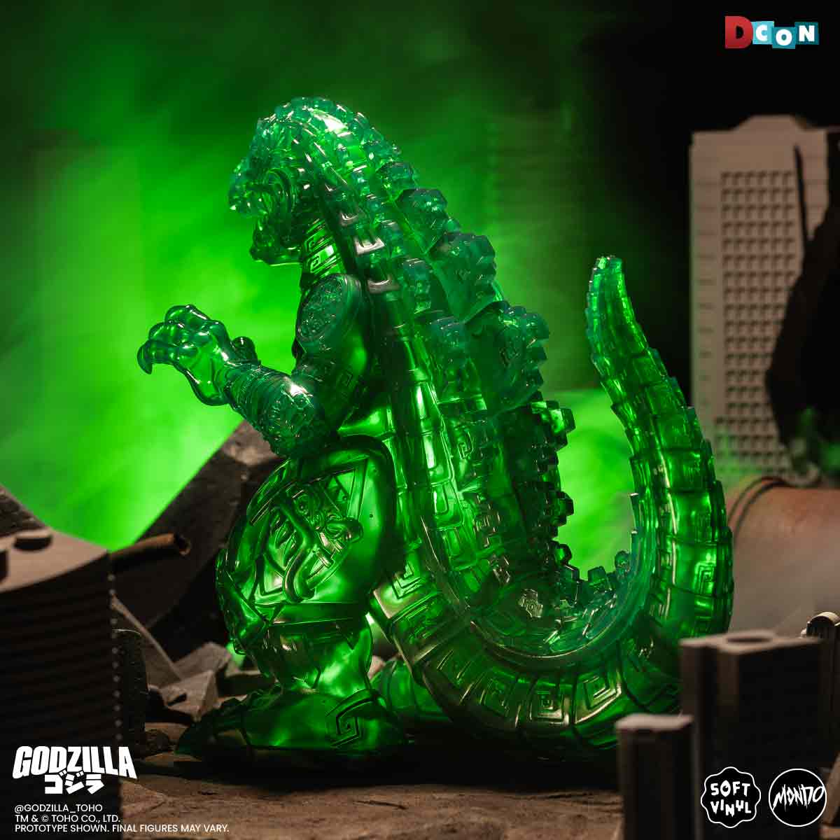 Godzilla - Vinyl Designer Figure by Urban Aztec - Jade Variant - Image 5
