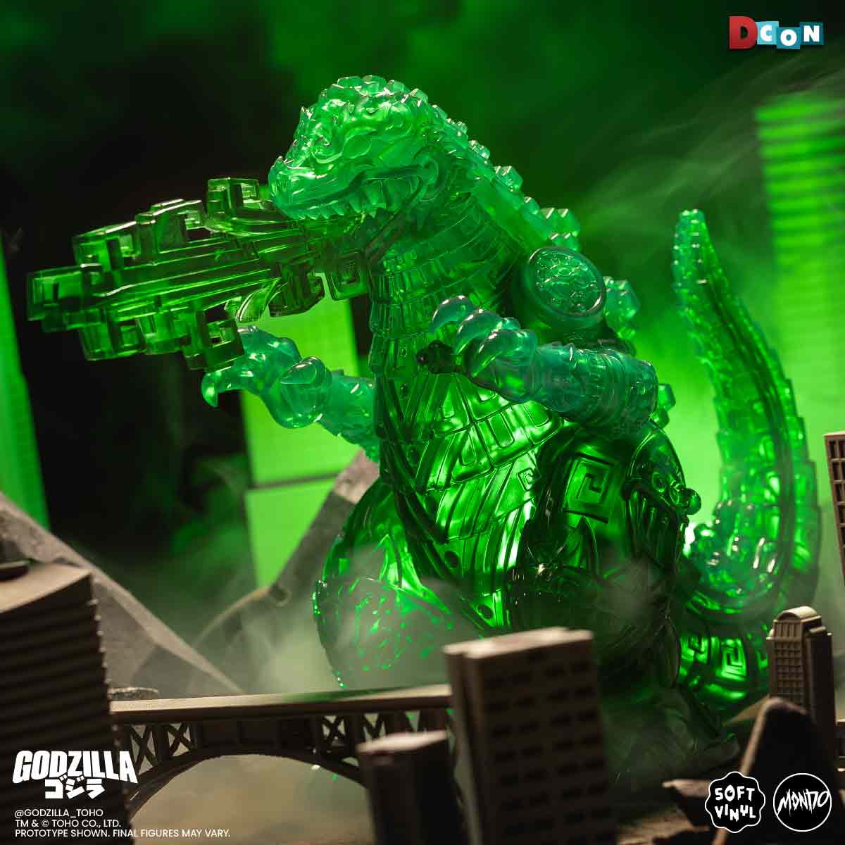 Godzilla - Vinyl Designer Figure by Urban Aztec - Jade Variant - Image 9