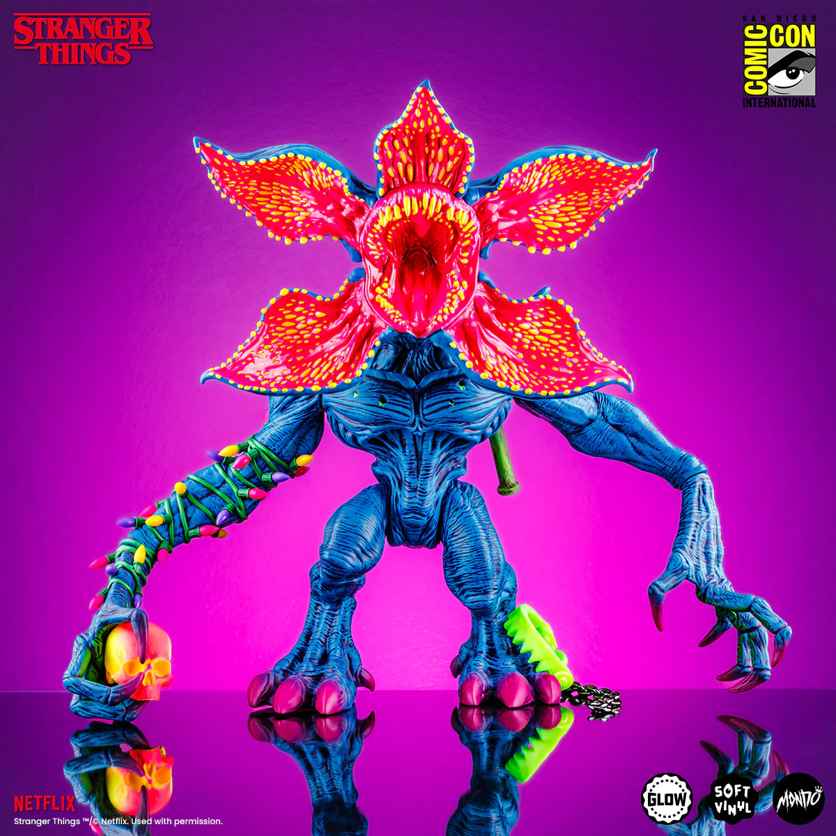 Demogorgon - Vinyl Designer Figure by James Groman - 80's Fever Variant - Image 4