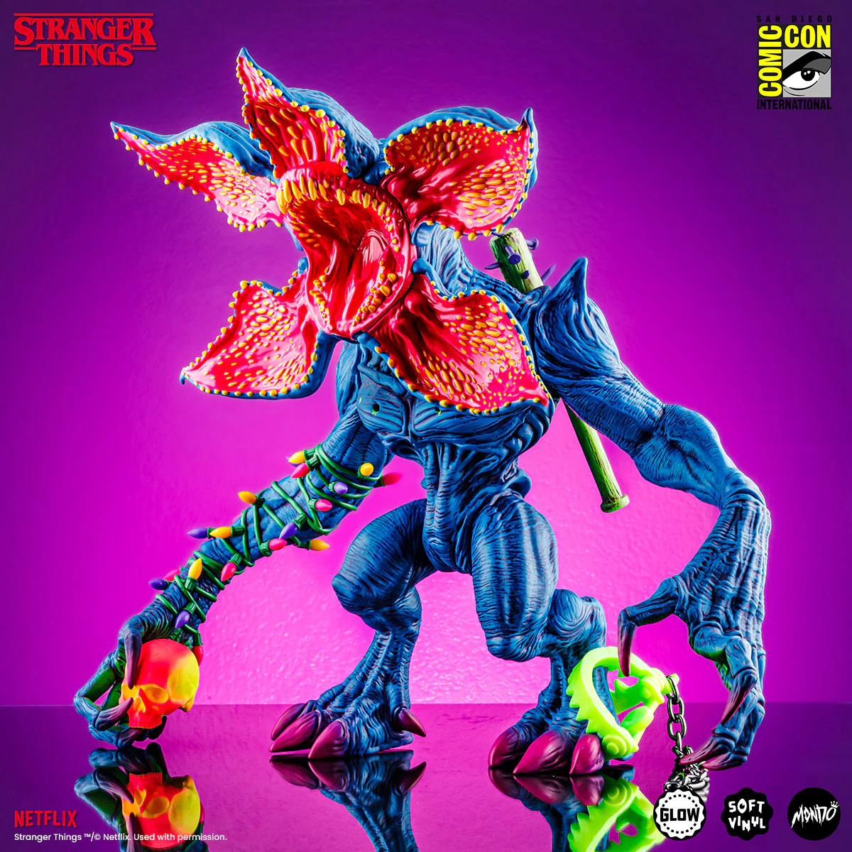 Demogorgon - Vinyl Designer Figure by James Groman - 80's Fever Variant - Image 5