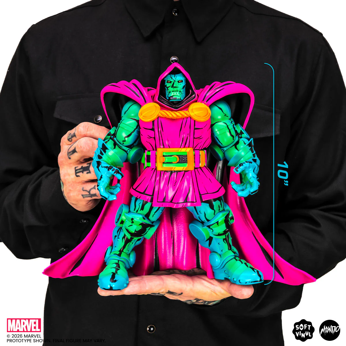 Doctor Doom Soft Vinyl Figure - Psychedelic Variant - Image 4