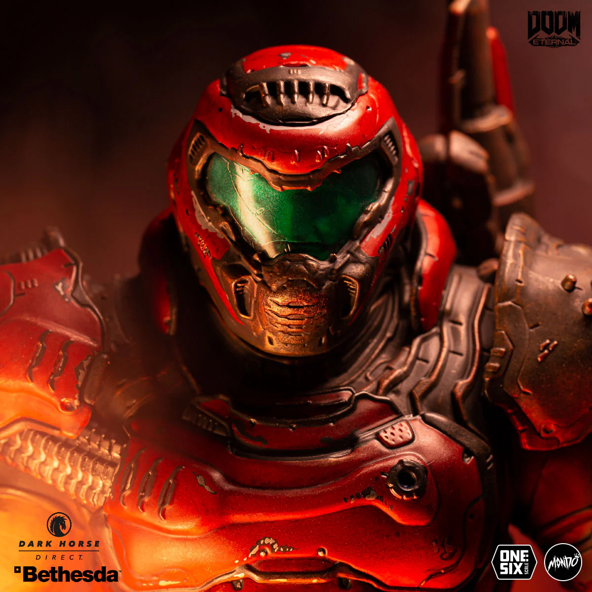 DOOM Eternal - Doom Slayer ⅙ Scale Action Figure Mondo Crimson Variant - Image 5
