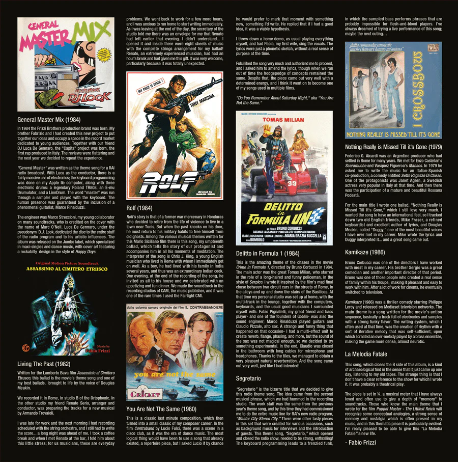 Fabio Frizzi - From the Archives Vol 1: Frizzi Beyond Fulci LP - Image 3