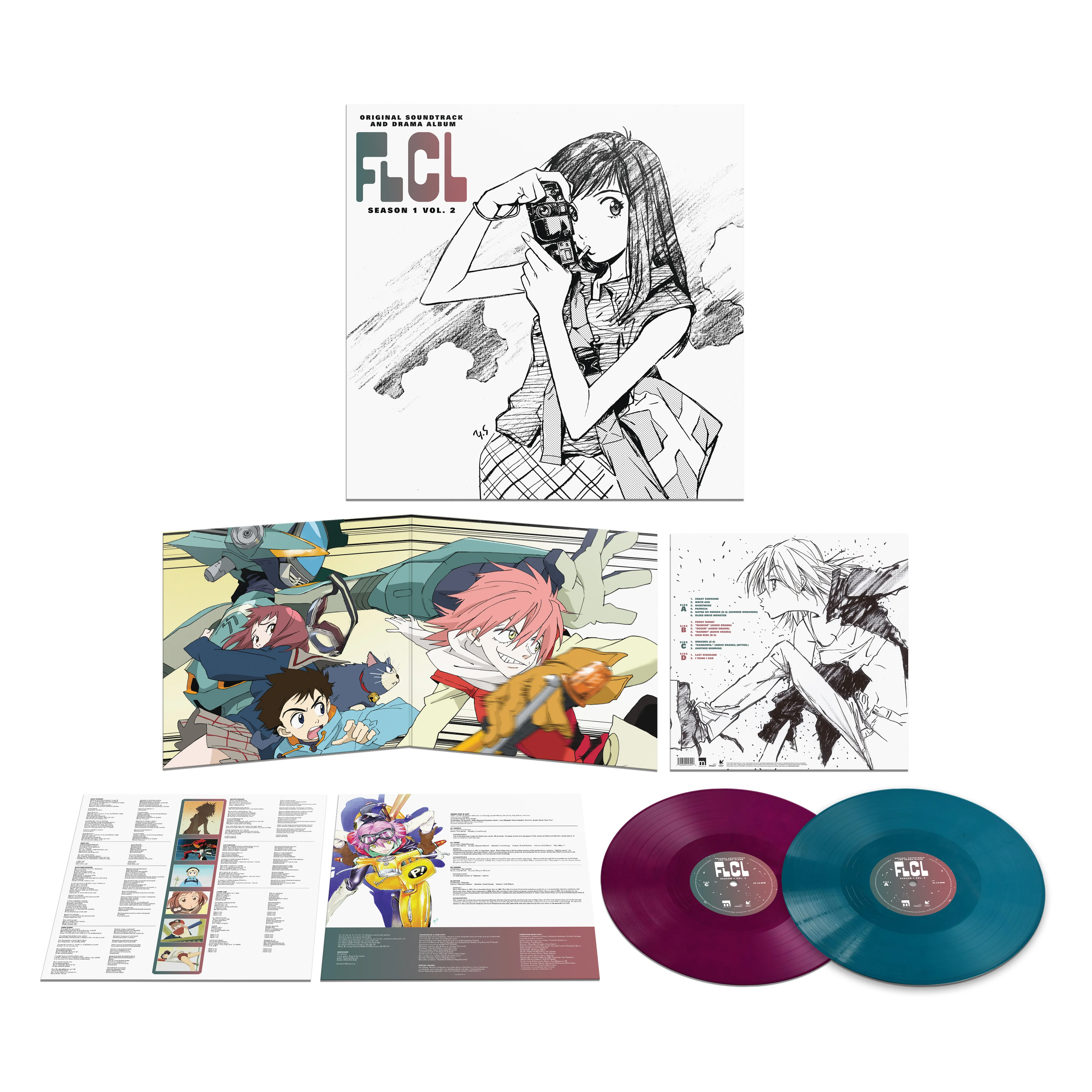 FLCL Season 1, Vol. 2 - Original Soundtrack and Drama Album 2xLP - Image 3