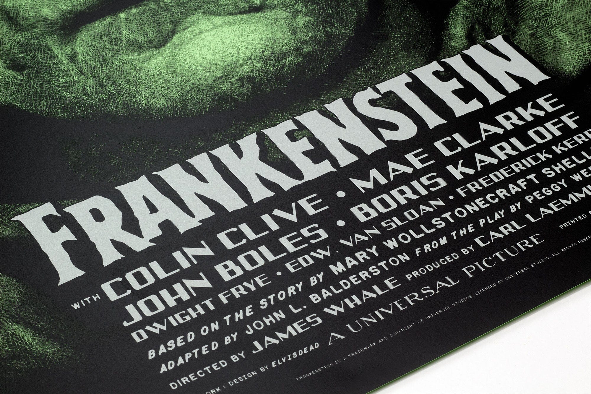 Frankenstein Screenprinted Poster - Image 5