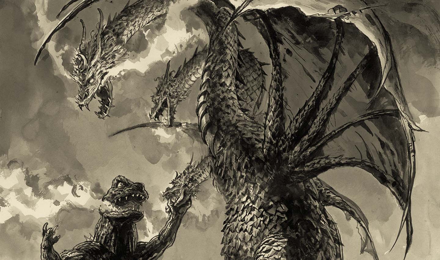 Ghidorah, the Three-Headed Monster Variant Poster - Image 2