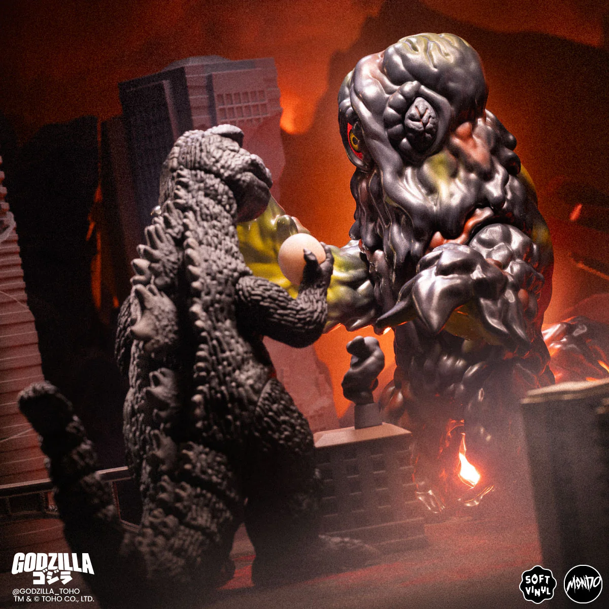 Godzilla and Hedorah Soft Vinyl Figure Set -  Godzilla vs The Smog Monster - Image 13