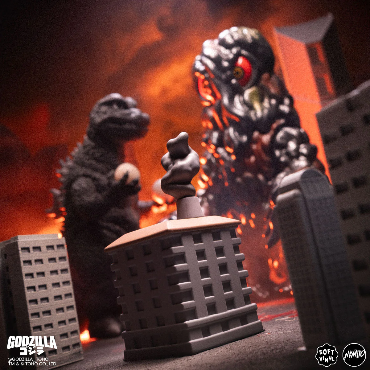 Godzilla and Hedorah Soft Vinyl Figure Set -  Godzilla vs The Smog Monster - Image 15