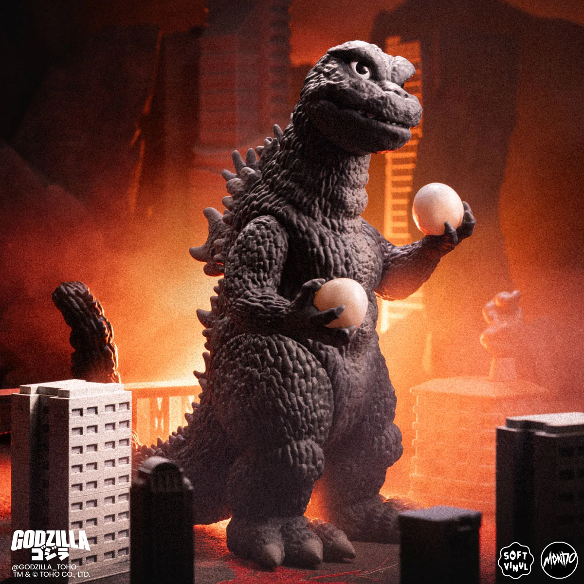 Godzilla and Hedorah Soft Vinyl Figure Set -  Godzilla vs The Smog Monster - Image 9