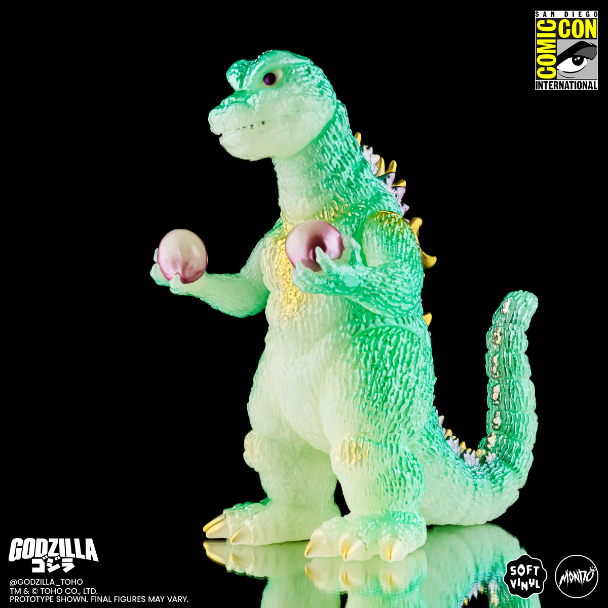 Godzilla and Hedorah Soft Vinyl Figure Set - Cherry Blossom Glow In the Dark Variant - Image 29