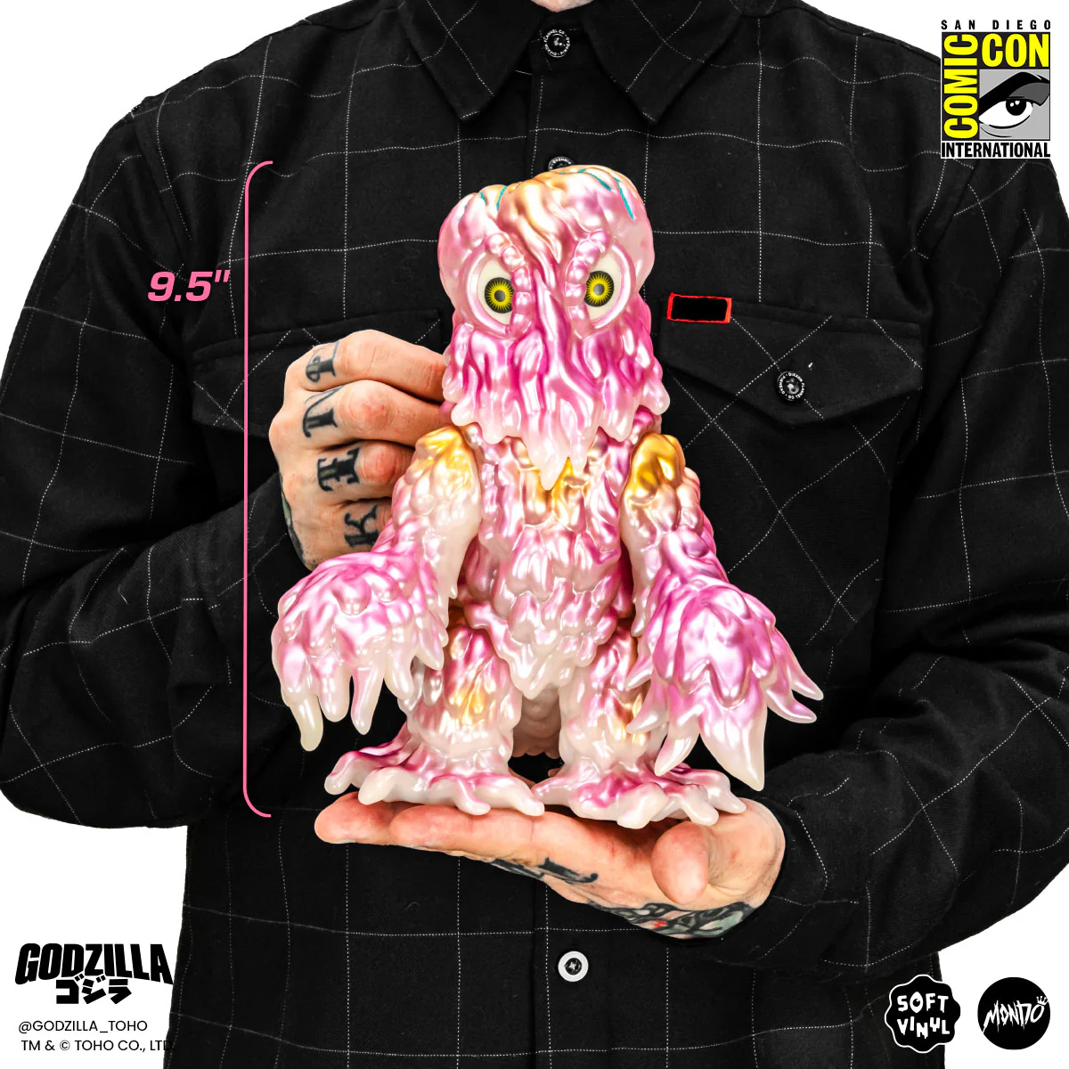 Godzilla and Hedorah Soft Vinyl Figure Set - Cherry Blossom Glow In the Dark Variant - Image 8