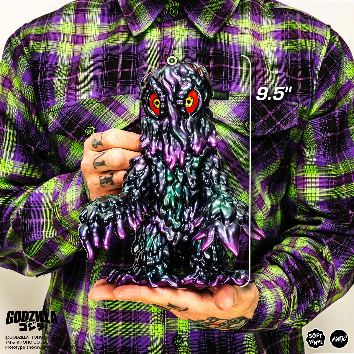 Godzilla and Hedorah Soft Vinyl Figure Set - Oil Slick Variant - Image 4