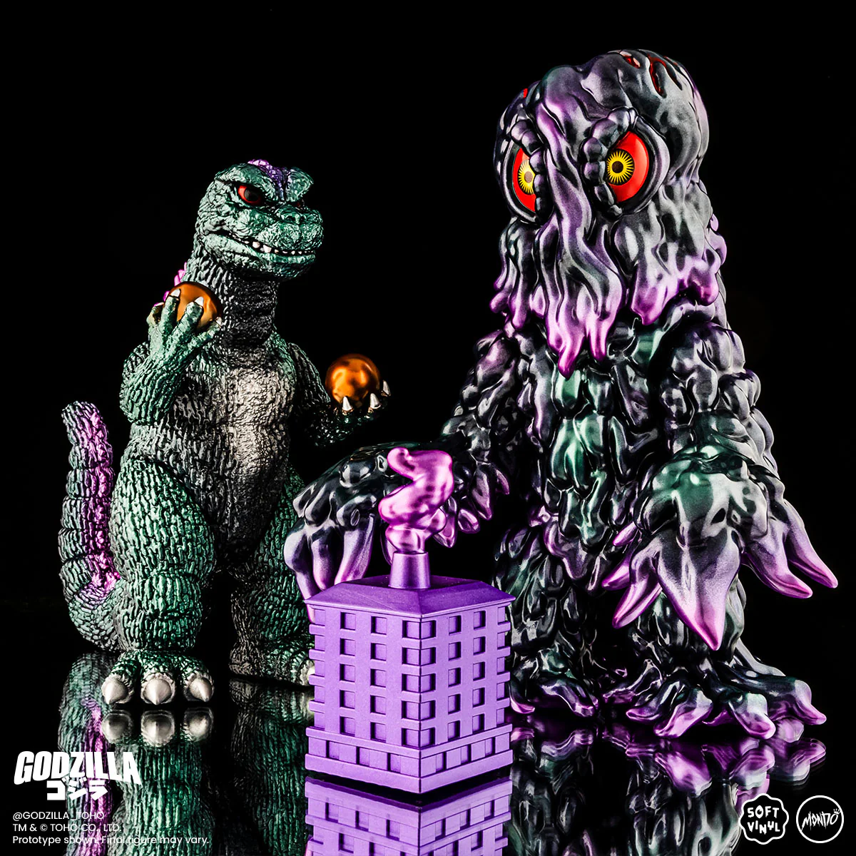 Godzilla and Hedorah Soft Vinyl Figure Set - Oil Slick Variant - Image 9