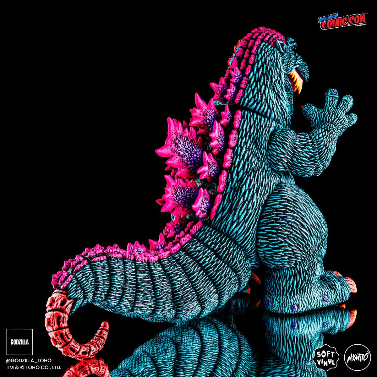 Godzilla - Designer Vinyl Figure by James Groman - Psychedelic Variant - Image 11